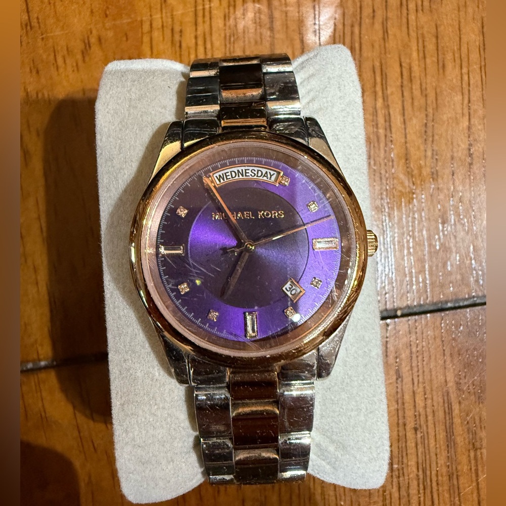 Purple Michael Kors watch
